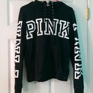 PINK Black zip up